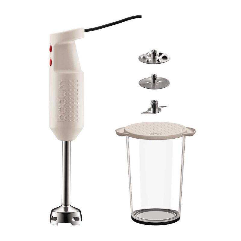 Bodum Bistro Set Electric Blender Stick With Accessories - Off White image number 0